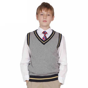 Custom Black School Sleeveless Sweater
