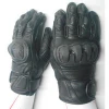 CUSTOM Brand Winter Gloves CB-10/ Motorbike Leather Gloves/Black Blue (Black/Blue/White, X-Large)