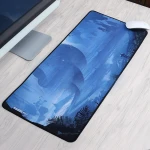 Custom branded logo printing anti skid rubber XXL extended gaming mouse pad Natural rubber mouse pad material factory