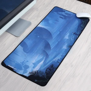 Custom branded logo printing anti skid rubber XXL extended gaming mouse pad Natural rubber mouse pad material factory