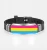 Import Custom Couple Gay Pride Rainbow Stainless Steel Black Silicone Wristband Adjustable Bracelet from China