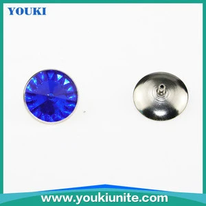 Custom Decorative Rivets, Metal Rivet with Diamond YKBT-4002