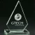 Import custom engraved crystal glass plaque trophy award for TV movie games company business souvenirs from China