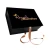 Custom Logo Luxury Cardboard Human Hair Weave Magnetic Folding Gift Box With Ribbon Closure