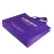 Import Custom logo shopping durable household electrical equipment packaging purple non woven fabric carry bag from China