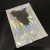 Custom logo zipper holographic cosmetic packaging bags / holographic pouches for eyeshadow packaging