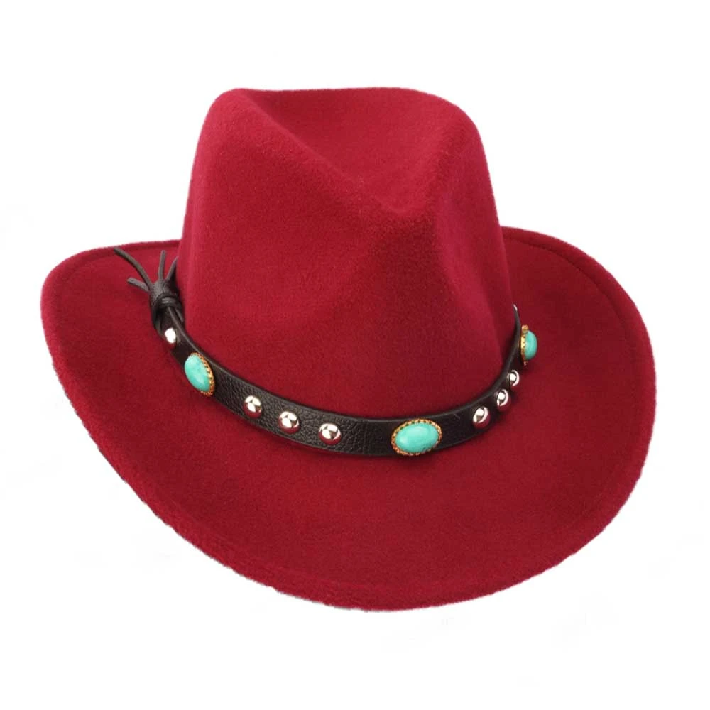 Custom Men Lemmy Felt Cowboy Hat