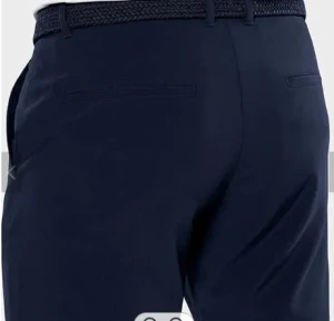 Custom Mens Navy Classic Fit Stretch Golf Shorts Quick Dry Four-Way-Stretch Short Pants For Man