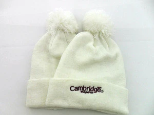 custom polyester embroidery beanie winter hat
