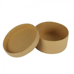Custom printed round cylinder kraft paper cardboard packaging gift boxes with lids