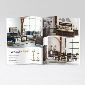 Custom printed softcover book/flyer/leaflet/catalogue printing for furniture