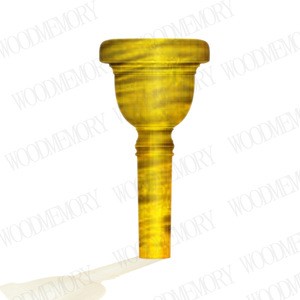 Custom Professional Beech Wood Waxed Trumpet Mouthpiece