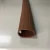 Import custom soft pvc plastic extrusion profile tube with in brown with punching holes flexible upvc pipe sleeve from China