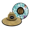 Custom Sunscreen Travel Seaside Vacation Western Straw Hat Straw Hat Men Straw Fadora Hats