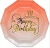 Import Customize  Friendly  Ombre Graduating Colors Gold Rim  Dessert Paper  Plates from China