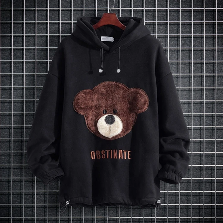 Customized Apparel Mens Oversized High Quality Casual Fleece Lined Cotton Pullover Unisex Crew Neck Hip Hop Printed Hoodies