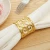 Import Customized high-quality zinc alloy High-end party hotel wedding Silver gold napkin ring from China