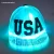 Import Customized logo luminous caps led light up caps fiber optic party hat from China