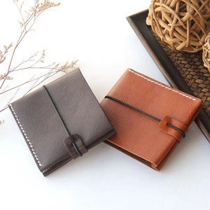 Customized Luxury Custom Slim Genuine Leather Men&#39;s Wallet