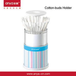 D615 Plastic Bathroom Supplies Automatic Cotton Swab Holder