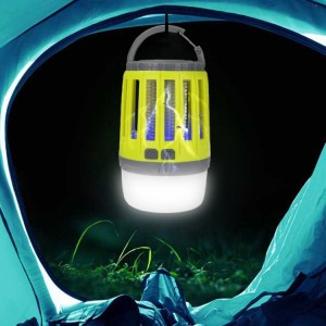 Daily Use Home And Outdoor 2 In 1 Waterproof Bug Zapper Rechargeable Lamp Led Mosquito Killer Camping Lantern
