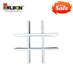 Decoration stereo wood grain types suspended aluminum t bar ceiling grid