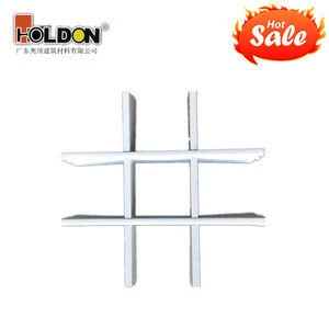 Decoration stereo wood grain types suspended aluminum t bar ceiling grid