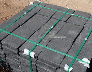 Deep Black Basalt Tiles 40x60 cm