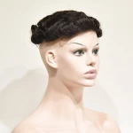 Derun cheap price virgin human hair mono base men toupee