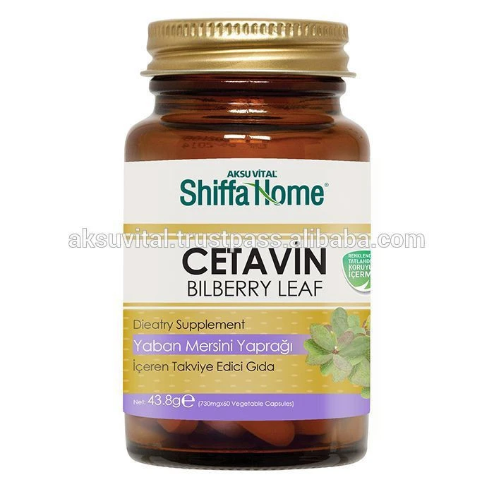 Diabetic Food Supplements Bilberry Capsule CETAVIN Diabetes Products Herbs Nutrition Diabetics Blood Sugar Supplement