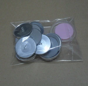 different sizes flat back shank back self cover button