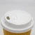 Import Disposable cup lid for boba tea PP material leak-proof cover 90caliber white coffee lid from China