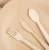Disposable Eco-freiendly bamboo cutlery set spoon fork and knife customized direclty manufacturer