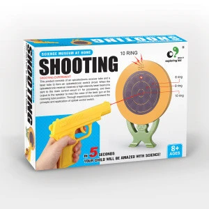 DIY STEM Educational Toy gun with laser and light/laser sound gun toy