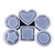Import DIY Wholesale Silicone Resin Mold Heart Shape Square Diamond Round Plum Blossom Ashtray Mould for Resin Crafts from China