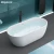 Import doporro high quality Acrylic small durable whirlpool bathtub freestanding white bath tub from China