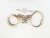 Import Double lock police hand cuff hinged handcuffs from China