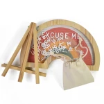 Double Sided Version Available Rustic DIY wood frame with stand Memo Notice Felt Letter Board