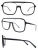 Import DSF1401 Oversized OEM  Metal Acetate Eyeglasses Frames Women  Men Square Optical Frames from China