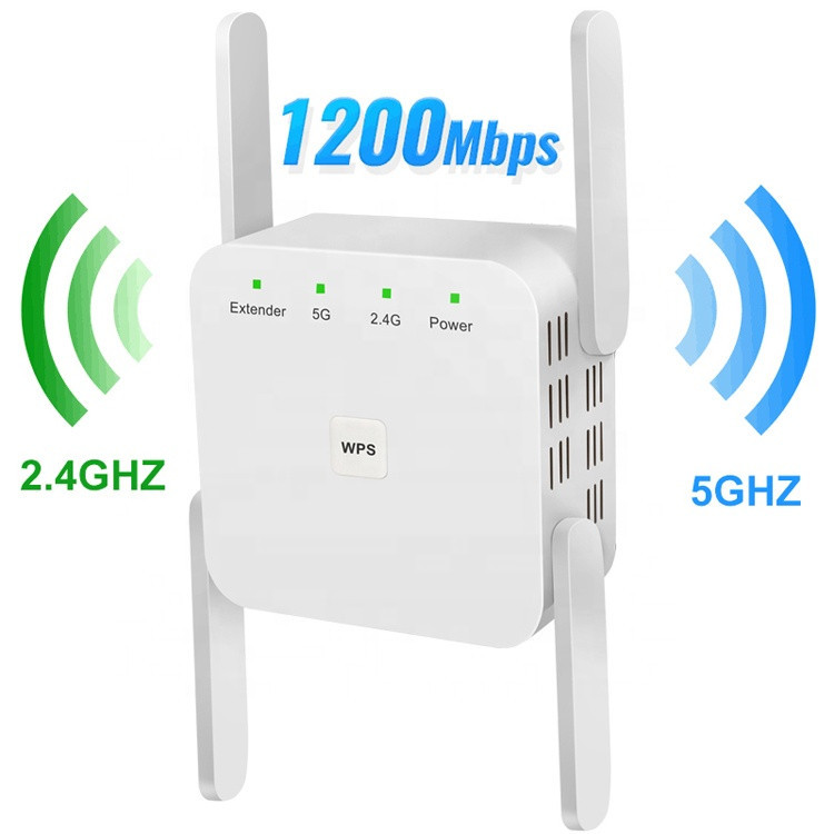 Buy Dual Band 2.4g / 5g Ac1200mbps Wifi Repeater Long Range Extender ...