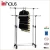 Import Dual pipe cloth pole hanger , Portable stainless steel clothes pole hanger , Extendable garment rack on wheels from China