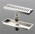 Import Durable bathroom accessory stainless steel rectangle toilet long floor drain for hotel home from China