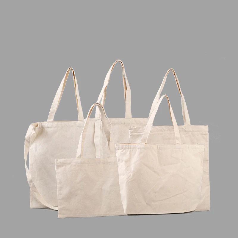 Eco Bolso Tote Liso De Algodon 12oz Blank Plain Cotton Canvas Tote Bag Shopping Bag Cotton With Logo