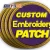 Import Eco-Friendly 2020 patch custom iron on patches embroidery from China