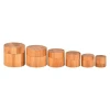 Eco-friendly Engrave Logo Scrub Body Butter Container 5g 15g 25g 40g 80g 120g 150g Real Bamboo Plastic Cream Jar with bamb