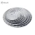 Import Eco friendly low MOQ kitchenware circular stainless steel fruit dish Thai style dinner food plate from China