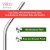 Import Eco-friendly Reusable Stainless Steel Straight Straw with Silicone Tips and Free Laser Engraving Logo from China