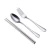 Import Eco Friendly stainless steel Chopsticks Spoon Set Student Travel Portable Flatware Set with plastic case best promotion gifts from China