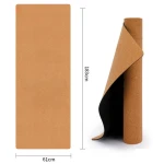 Eco-friendly Yoga Mat Cork Natural Rubber Yoga Mat Anti Slip Gym Fitness Exercise Yoga Mat