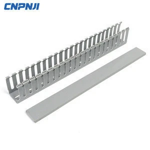 Electrical PVC Insulated Non-split Plastic 94V-0 Flame Retardant Cable trunking Busbar Trunking  Closed Slot Wiring Ducts